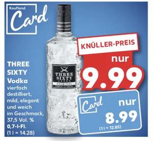 Three Sixty Vodka 0.7l 9.99€ [8.99€ mit KauflandCard]