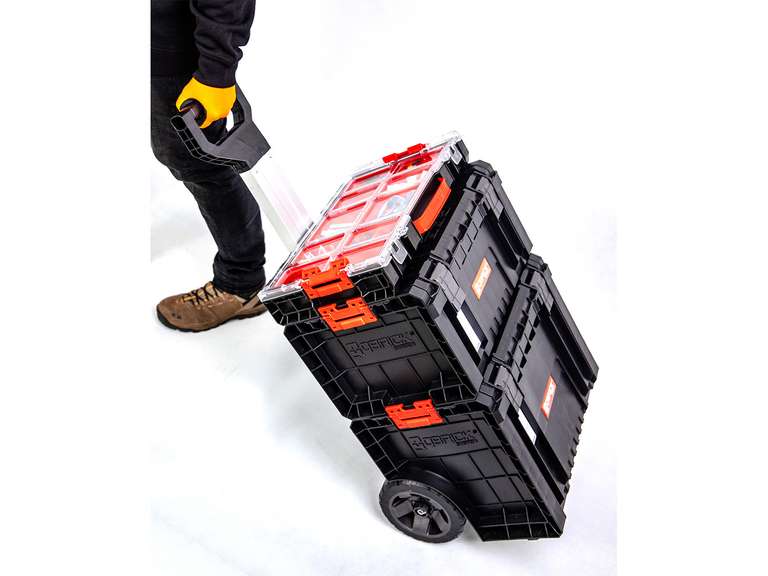 + Toolbox + PRO mydealz PRO Cart Qbrick Werkzeugwagen-Set PRO System Organizer | 100