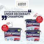 [Bauhaus] Wandfarbe Polarweiß Aktion 5 / 15 € Einkaufsgutschein**