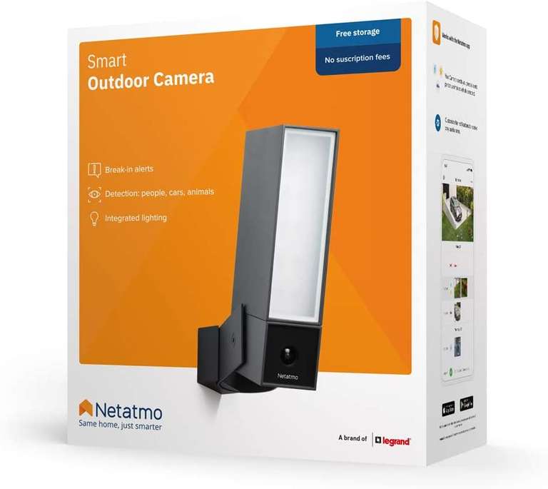 Netatmo Presence Smarte Überwachungskamera für außen: mit Flutlicht für 199,90€ bzw. mit Flutlicht & Sirene für 239,90€
