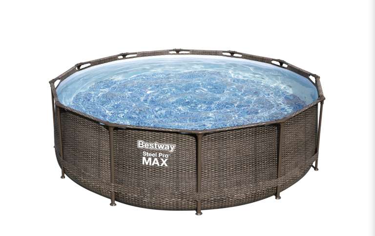 [Metro Abholung] Steel Pro MAX Frame Pool Komplett-Set, rund, 366 x 100 cm