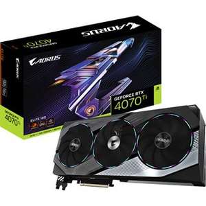 [Mindstar] - 12GB Gigabyte GeForce RTX 4070 Ti AORUS Elite Aktiv + 40 Euro Steam Guthaben