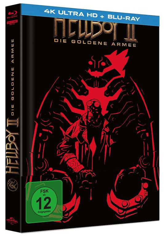 [JPC] Hellboy 2 Die goldene Armee (2008) - 4K Bluray als Mediabook - 2 Varianten - jeweils 19,99€ - IMDB 7,0 - limitiert