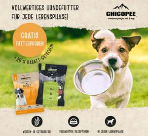 GRATIS Chicopee Futterprobe für Hund oder Katze bestellen