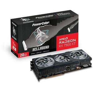 20GB PowerColor Radeon RX 7900 XT Hellhound OC Aktiv PCIe 4.0 x16 GDDR6 + Spiel AVATAR gratis (versandkostenfrei zwischen 0-6 Uhr)