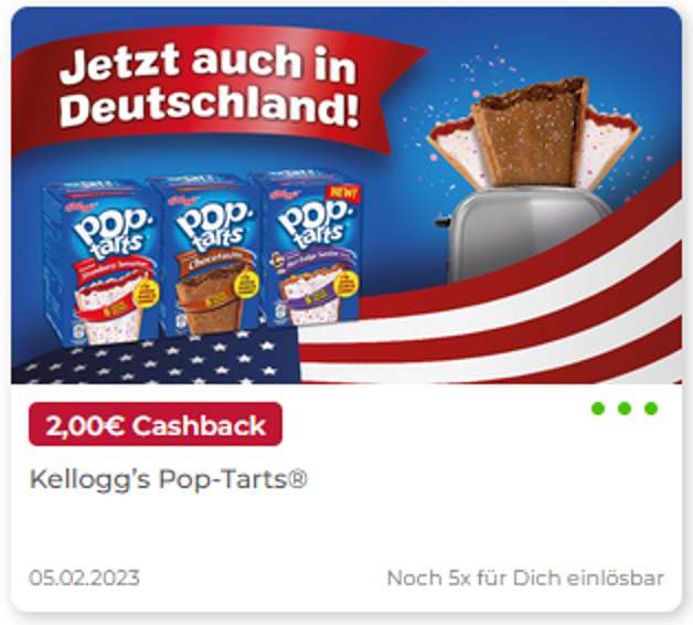[Kaufland + Scondoo] Pop-Tarts eff. 1,99€