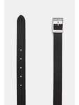 ESPRIT - Ledergürtel mit eckiger Metallschnalle in Schwarz oder Weiß - Größe 80-100 | Amazon Prime oder Esprit direkt