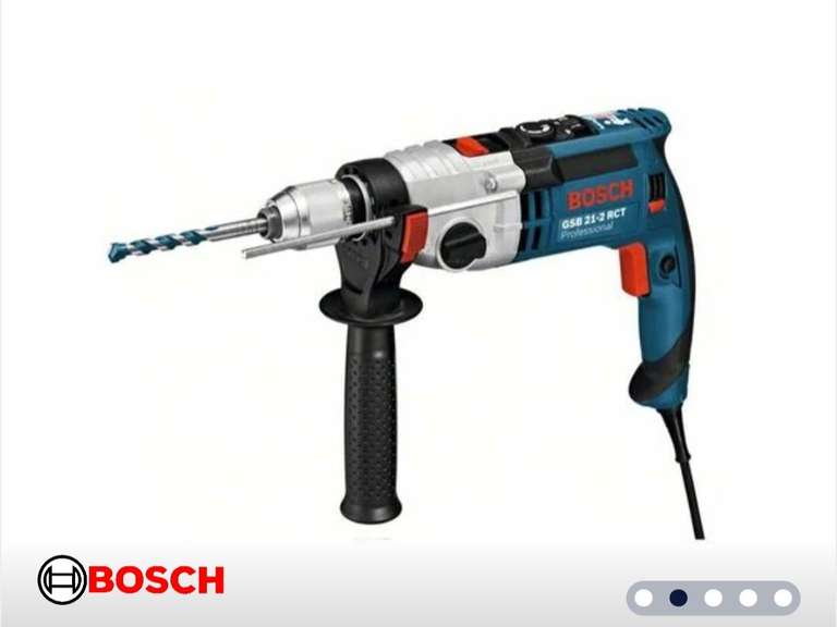 Bosch Professional Schlagbohrmaschine GSB 21-2 RCT, incl. Zubehör, Handwerkerkoffer