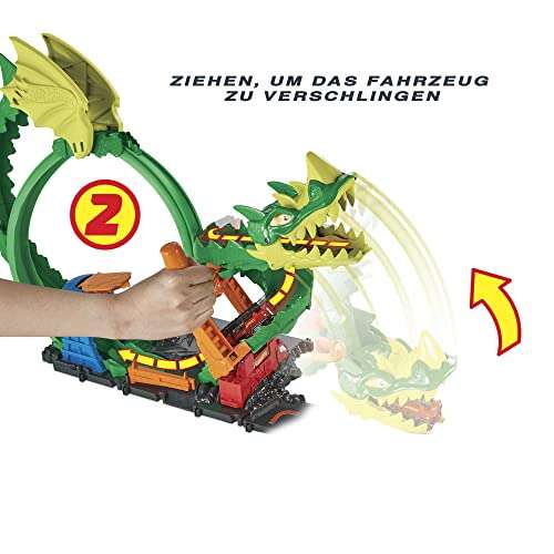 [Prime] Hot Wheels HDP03 - City Drachenangriff Spielset (enthält 1 Hot-Wheels-Spielzeugauto, für Kinder ab 3 Jahren)