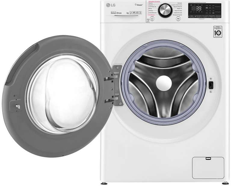 LG F4WV912P2 Waschmaschine ("Triple A", 12kg, 1400U/min, 0.55kWh/Zyklus, Dampffunktion, Direktantrieb, Vollwasserschutz, WLAN, App, Alexa)