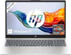 HP Laptop, 15,6 Zoll (39,6 cm) FHD IPS Display, AMD Ryzen 7 7730U, 16 GB RAM, 512 GB SSD, AMD Radeon-Grafik, Windows 11 Home