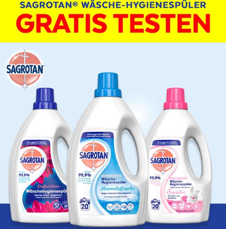 [GzG] Sagrotan Wäschehygienespüler Gratis Testen (kein Aktionssticker nötig)