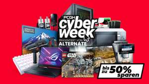 Alternate CyberWeek: Diverse Angebote für Laptops, Monitore, Gehäuse, Netzteile, Tastaturen, Mäuse, Headsets, RAM und weitere PC-Komponenten
