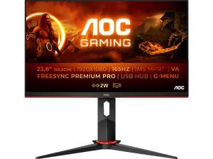 AOC 24G2SPU/BK 23,8 Zoll Full-HD IPS Gaming Monitor (1 ms, 165 Hz, USB, Audio, höhenverstellbar)