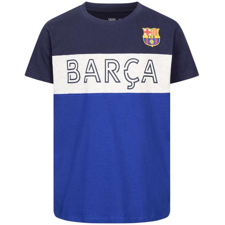 FC Barcelona Kinder T-Shirt Team Crest & Logo für 2,22€ + 3,95€ VSK (100% Baumwolle, Größe 104 bis 140)