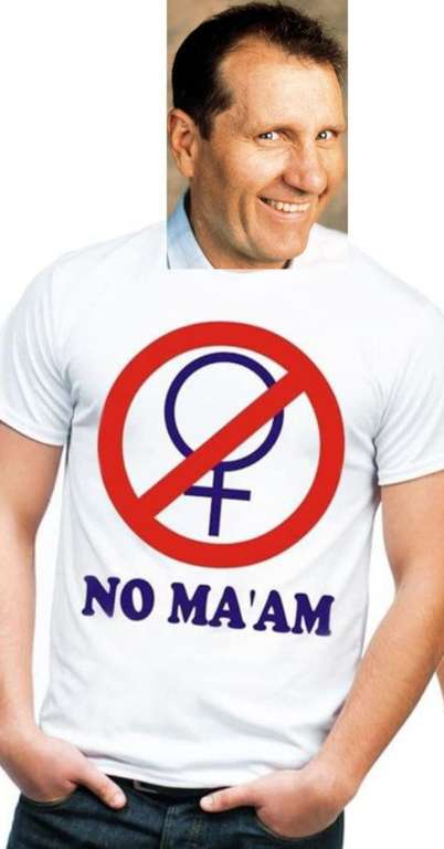 NO MA'AM T-Shirt | Gr. S bis XXL | 100% Baumwolle