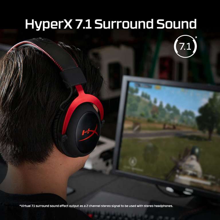 HYPERX Cloud II, Kabelgebunden, Over-ear Gaming Headset für PC, PS5 / PS4, Farbe: Gun Metal [Amazon / Saturn & Media Markt Abholung]