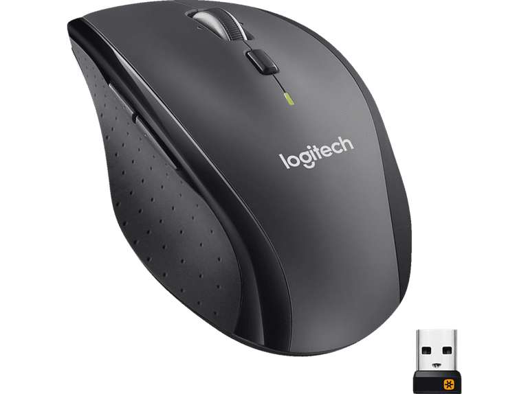 LOGITECH M705 Marathon für PC, Mac, Laptop und Chromebook, kabellose Maus, Schwarz