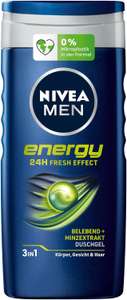 NIVEA MEN Energy Duschgel (250 ml) Mit Amazon Prime 1,33€