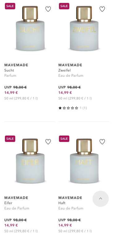 verschiedene Mavemade Parfums auf 14,99€ reduziert (bei Abholung)
