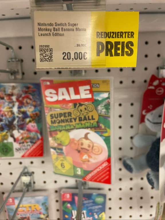 [Lokal Kaiserslautern Smyth Toys] Nintendo Switch Super Monkey Ball Banana Mania Launch Edition