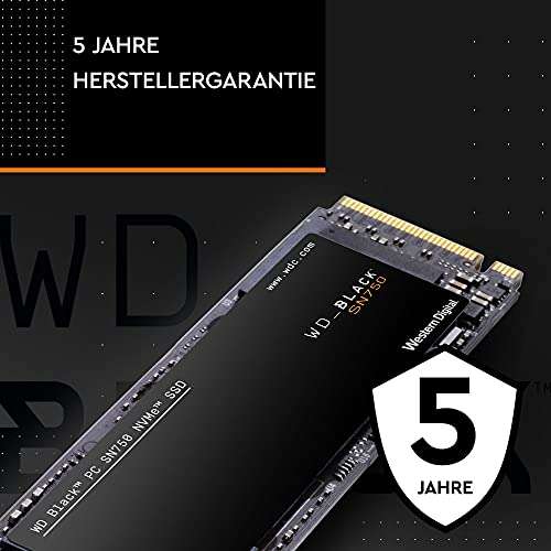 WD_BLACK SN750 2 TB High-Performance NVMe M.2 interne Gaming SSD