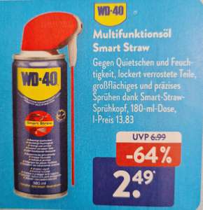 WD-40 Multifunktionsöl Smart Straw 180 ml Dose ab 04.08 bei Aldi Süd