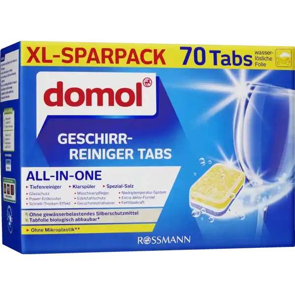 Rossmann: Geschirr-Reiniger Tabs All-in-one XL Sparpack abzgl. 10% Coupon