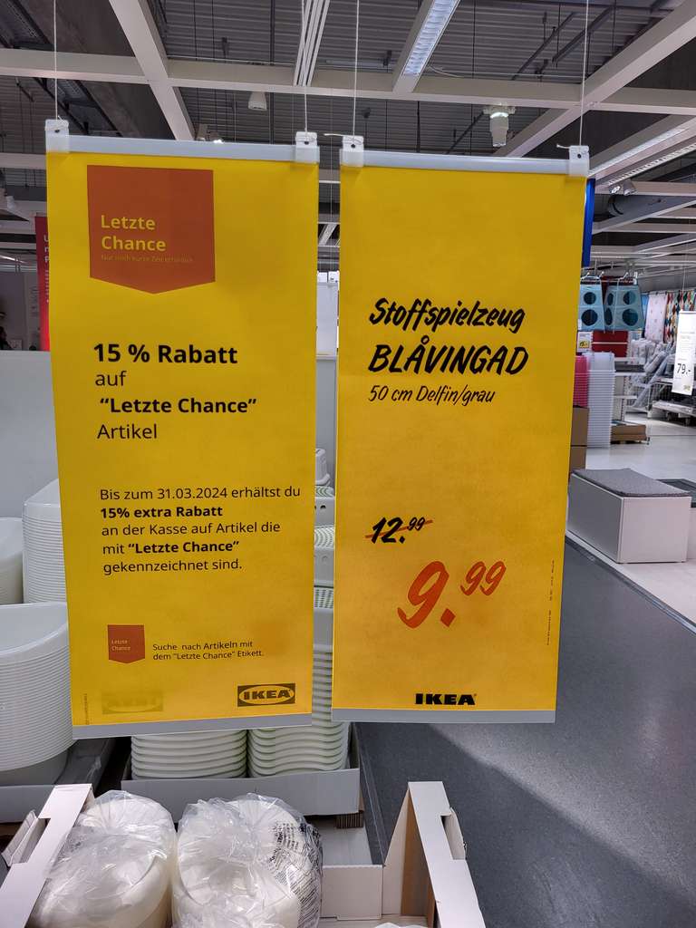 15% auf Letzte Chance Artikel im Ikea Siegen