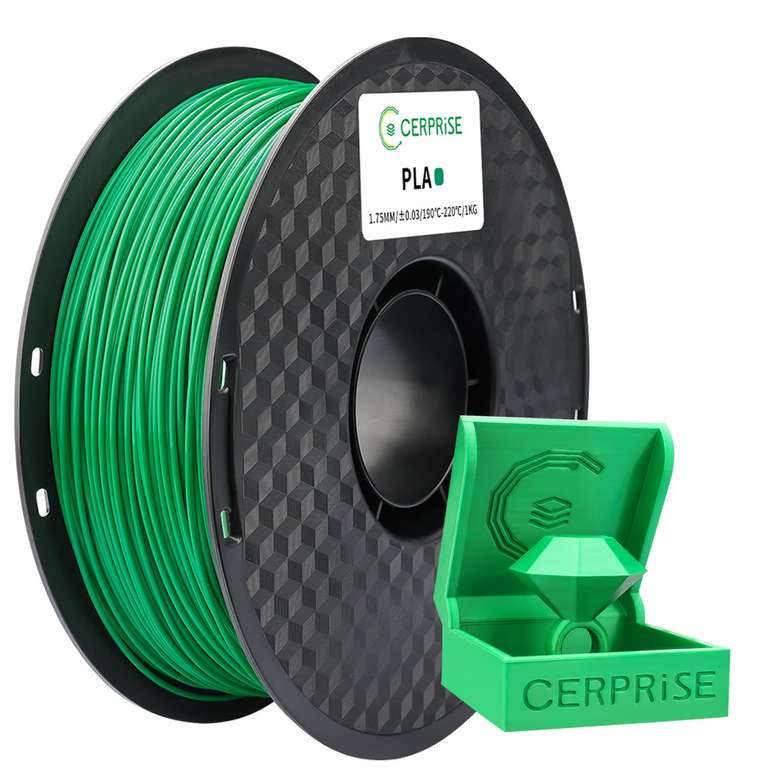 6 Rollen Cerprise PLA Filament von Eryone für 3D-Drucker, verschiedene Farben, 1,75mm, 9,99€/kg