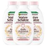 Garnier Wahre Schätze Beruhigendes Shampoo Sanfte Hafermilch, 3 x 250 ml (4,47€ möglich) (Prime Spar-Abo)
