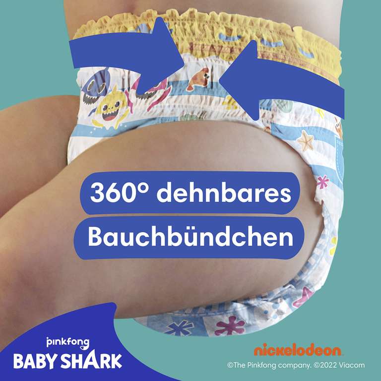 Pampers Windeln Größe 3-4, Splashers Baby Shark 12 statt 96 Stück