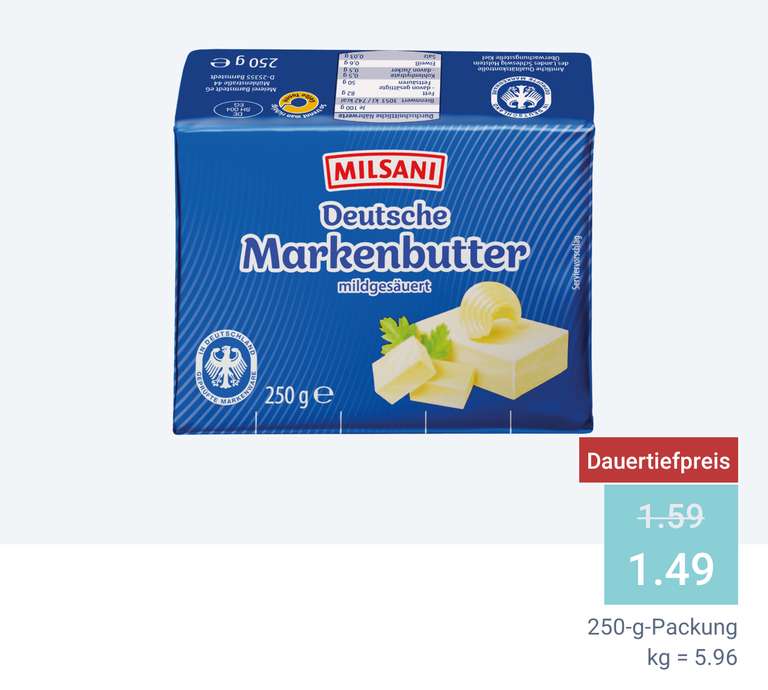 [ALDI] Deutsche Markenbutter 1,49€