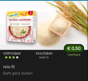 [regional] Marktguru , Reis fit Spitzen Langkorn Reis , effektiv 0,29€ mit EDEKA App und Marktguru Cashback