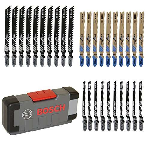 Bosch Stichsägeblätter Basic for Wood and Metal, für Holz und Metall, mit Toughbox, 30 Stück