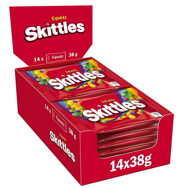 14x 38g Skittles Fruits & Crazy Sour (Prime Spar-Abo)