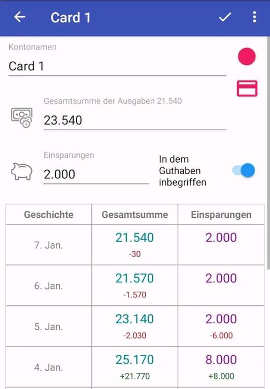 Was kann ich ausgeben? Premium - Android App