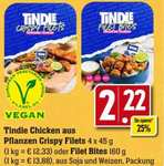 TiNDLE Chicken made from plants versch. Sorten für effektiv nur 22 CENT (Angebot + Cashback) - veganes Ersatzprodukt [Edeka Südwest]