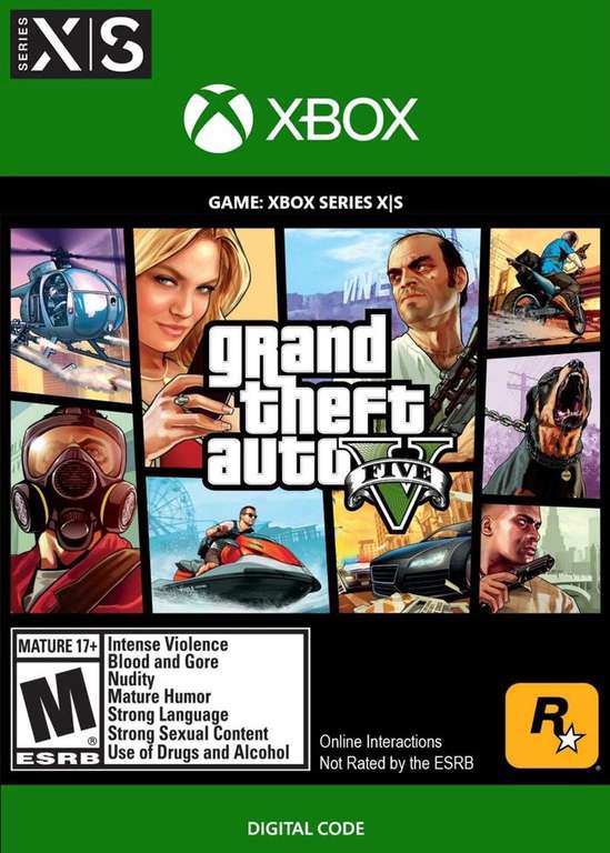 Grand Theft Auto V (Xbox Series S|X) inkl. Online + Story Mode (Code) günstig per TR VPN