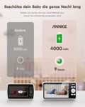 Annke Tivona Pro Babyphone (Kamera 1080p, 5"-LCD 1280x720, Funk-Direktverbindung, schwenkbar & neigbar, 2-Wege-Audio, Schlaflieder, microSD)