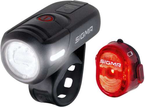 SIGMA SPORT Aura 45/Nugget II USB Beleuchtungsset - Fahrradbeleuchtung Sets