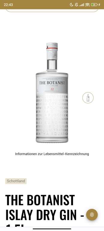 The Botanist Gin 1,5L