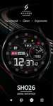 (Google Play Store) SH026 Watch Face, WearOS watch (WearOS Watchface, digital)