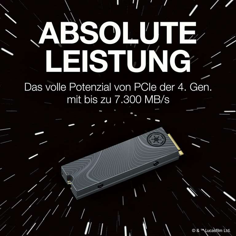 Seagate FireCuda SSD 1TB, Beskar Ingot Special Edition, für PS5/PC, M.2 PCIe Gen4 NVMe, bis zu 7.300 MB/s