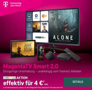 [mobileforyou] Telekom MagentaTV Smart 2.0 inkl. RTL+ für effektiv 4€ im Monat (MagentaTV Neukunden)