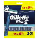 [Amazon] Gilette Blue II Plus-Einwegklingen für Männer, 20 Stück