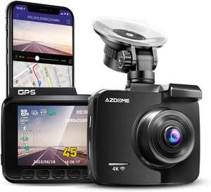 Azdome GS63H 4K WiFi Dashcam (GPS & Loop-Aufnahme, 170° Weitwinkelobjektiv & Nachtsicht, G-Sensor, Parkmonitor & Bewegungserkennung)