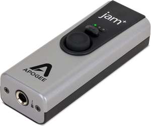 Apogee Jam Plus Audio-Interface (für iOS/Mac/PC, 6.3mm Instrumenteneingang, 3.5mm Kopfhörerausgang, 24bit/96kHz, Micro-USB)