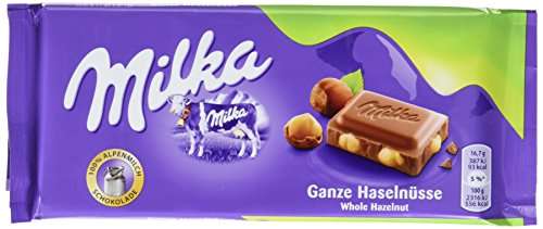 Milka Schokolade, Ganze Haselnuss, 100g (Prime)