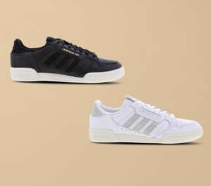 adidas Continental 80 Stripes Sneaker schwarz (Gr. 41 1/3 - 48 2/3) und weiß (Gr. 42 // 45 1/3 - 48 2/3)